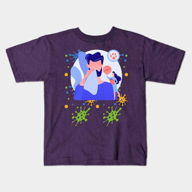 Seasonal flu Kids T-Shirt by Zobayer